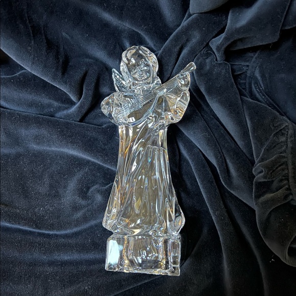 Mikasa Crystal Angel Playing the Mandolin. 8” Tall, Made in Germany - Picture 4 of 8